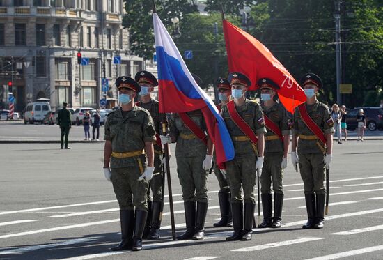 Russia WWII Victory Parade Rehearsal