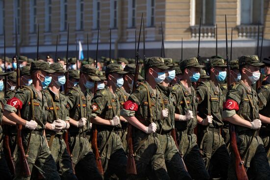 Russia WWII Victory Parade Rehearsal