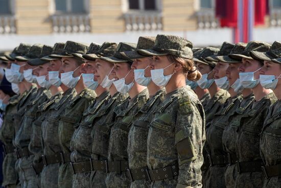 Russia WWII Victory Parade Rehearsal