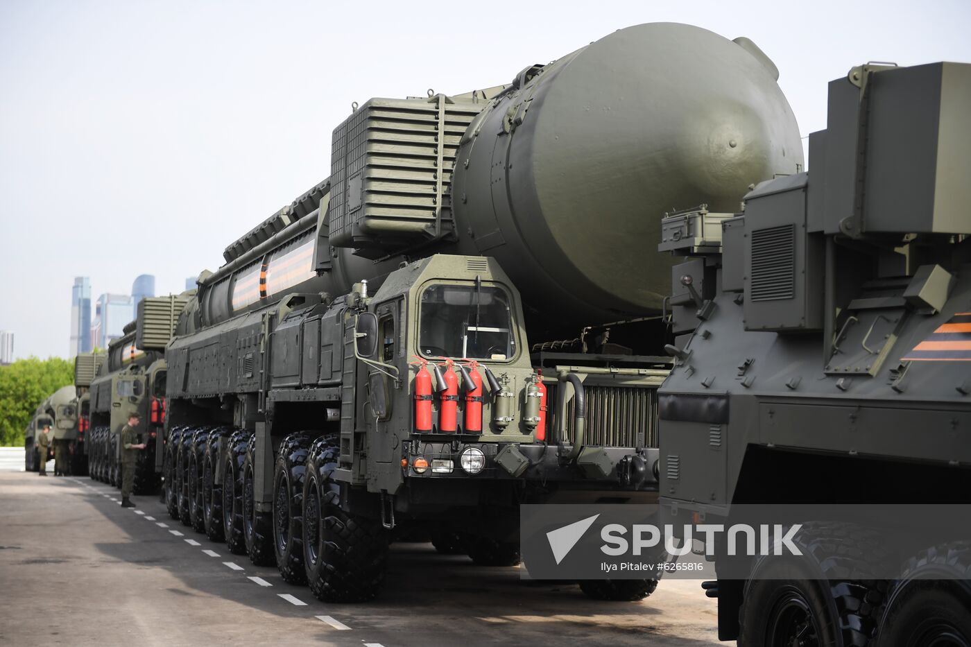 Russia WWII Victory Parade Rehearsal