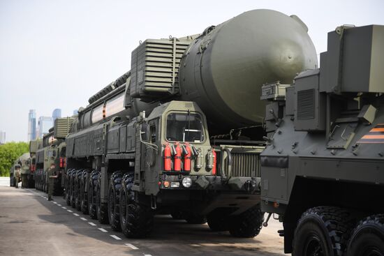 Russia WWII Victory Parade Rehearsal