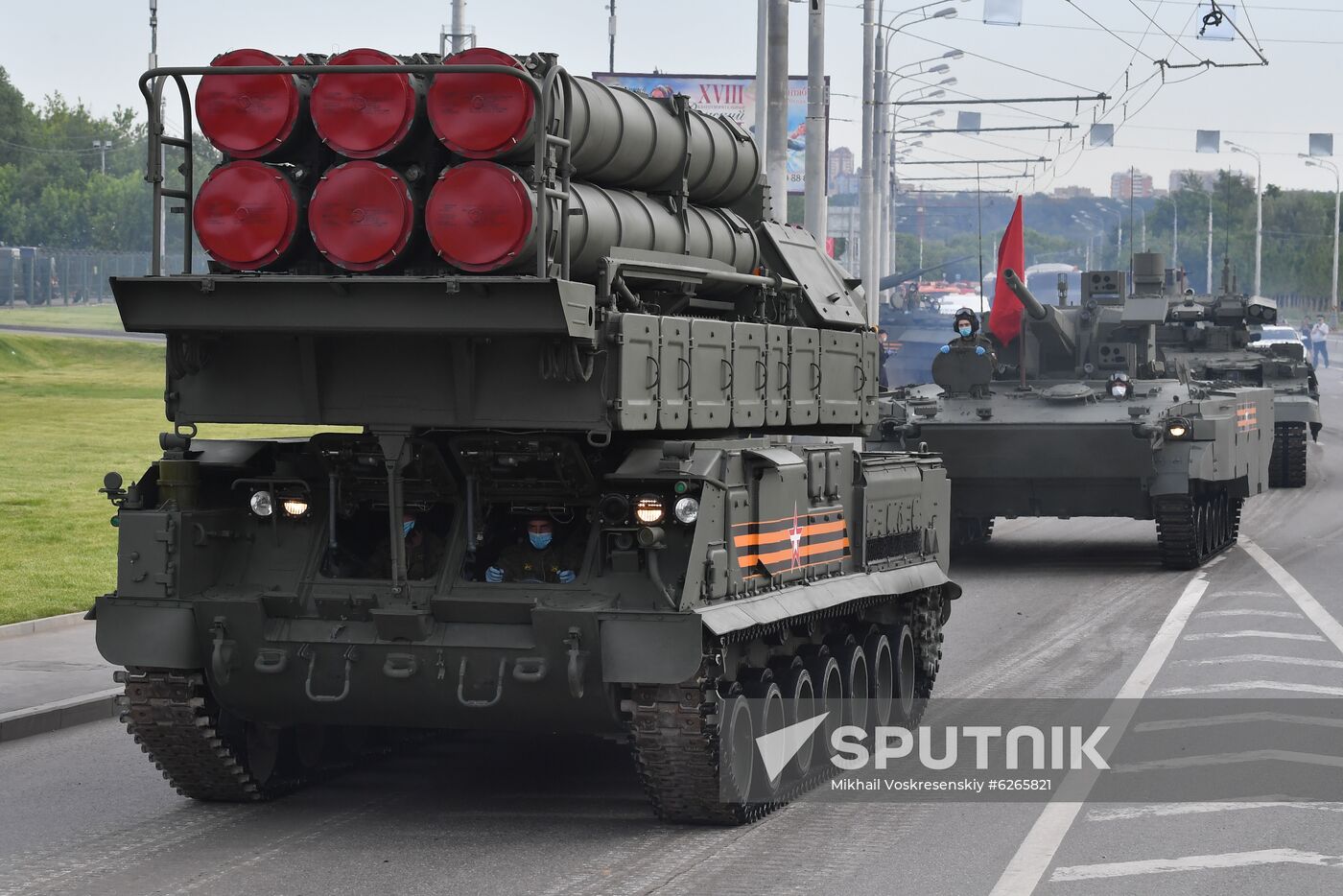 Russia WWII Victory Parade Rehearsal