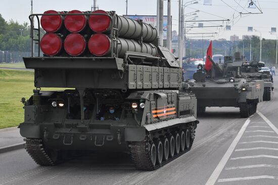 Russia WWII Victory Parade Rehearsal