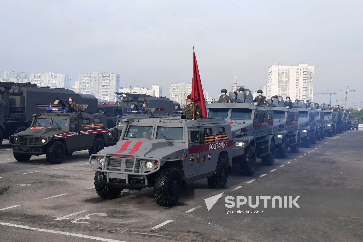 Russia WWII Victory Parade Rehearsal