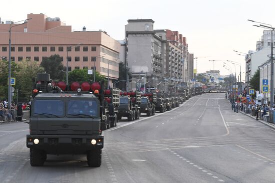 Russia WWII Victory Parade Rehearsal