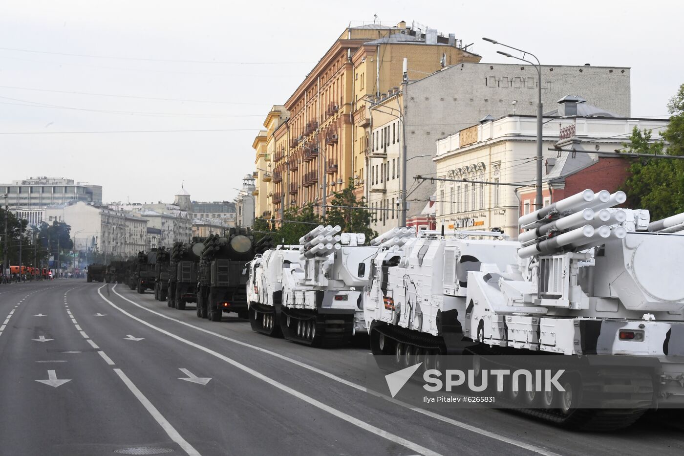 Russia WWII Victory Parade Rehearsal