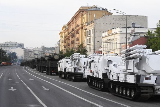 Russia WWII Victory Parade Rehearsal