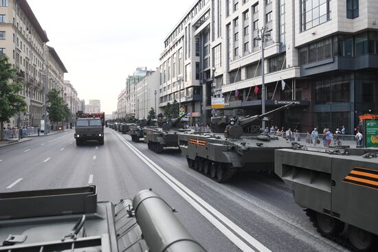 Russia WWII Victory Parade Rehearsal