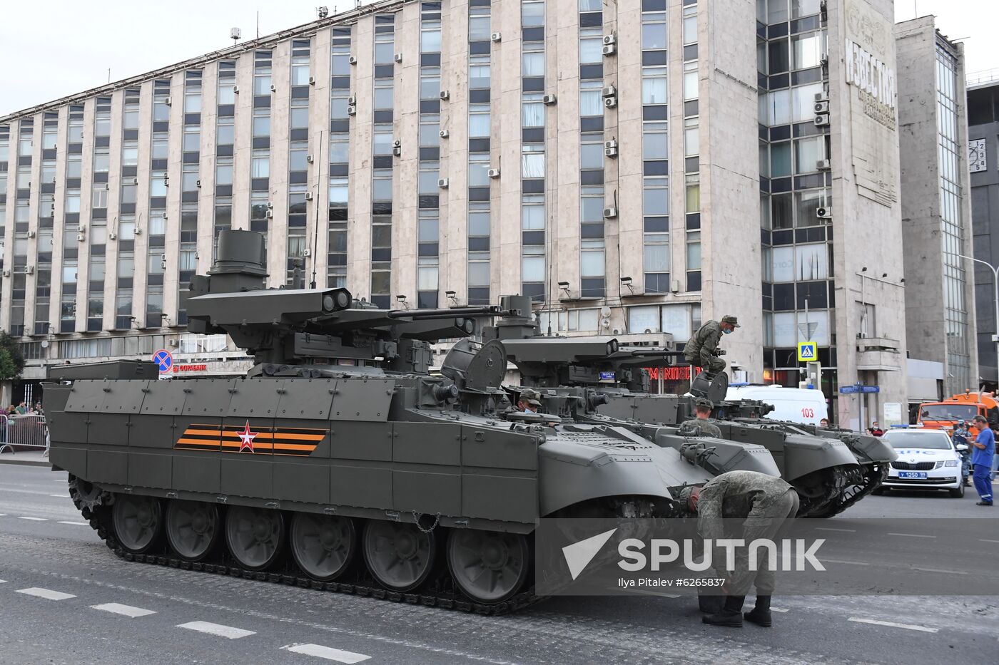 Russia WWII Victory Parade Rehearsal