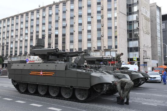 Russia WWII Victory Parade Rehearsal