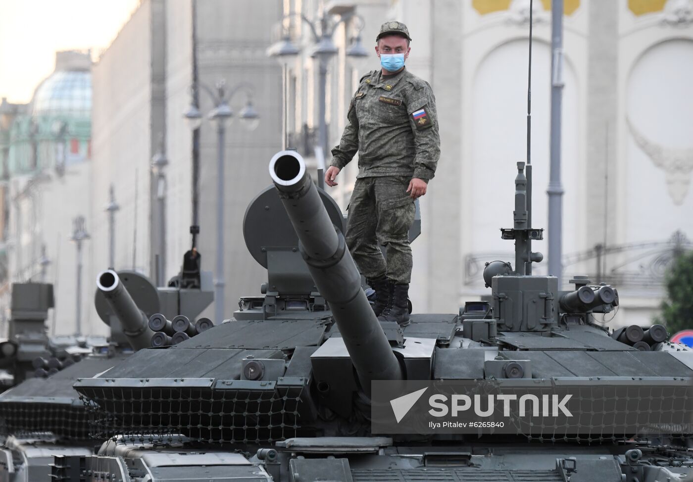 Russia WWII Victory Parade Rehearsal