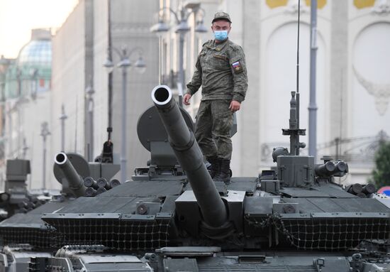 Russia WWII Victory Parade Rehearsal