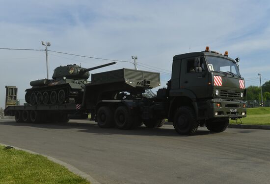 Russia WWII Victory Parade Rehearsal