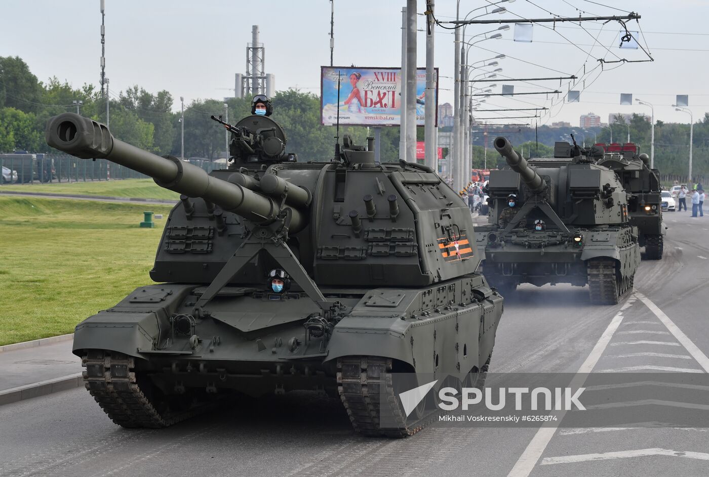 Russia WWII Victory Parade Rehearsal