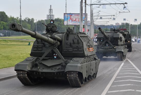 Russia WWII Victory Parade Rehearsal
