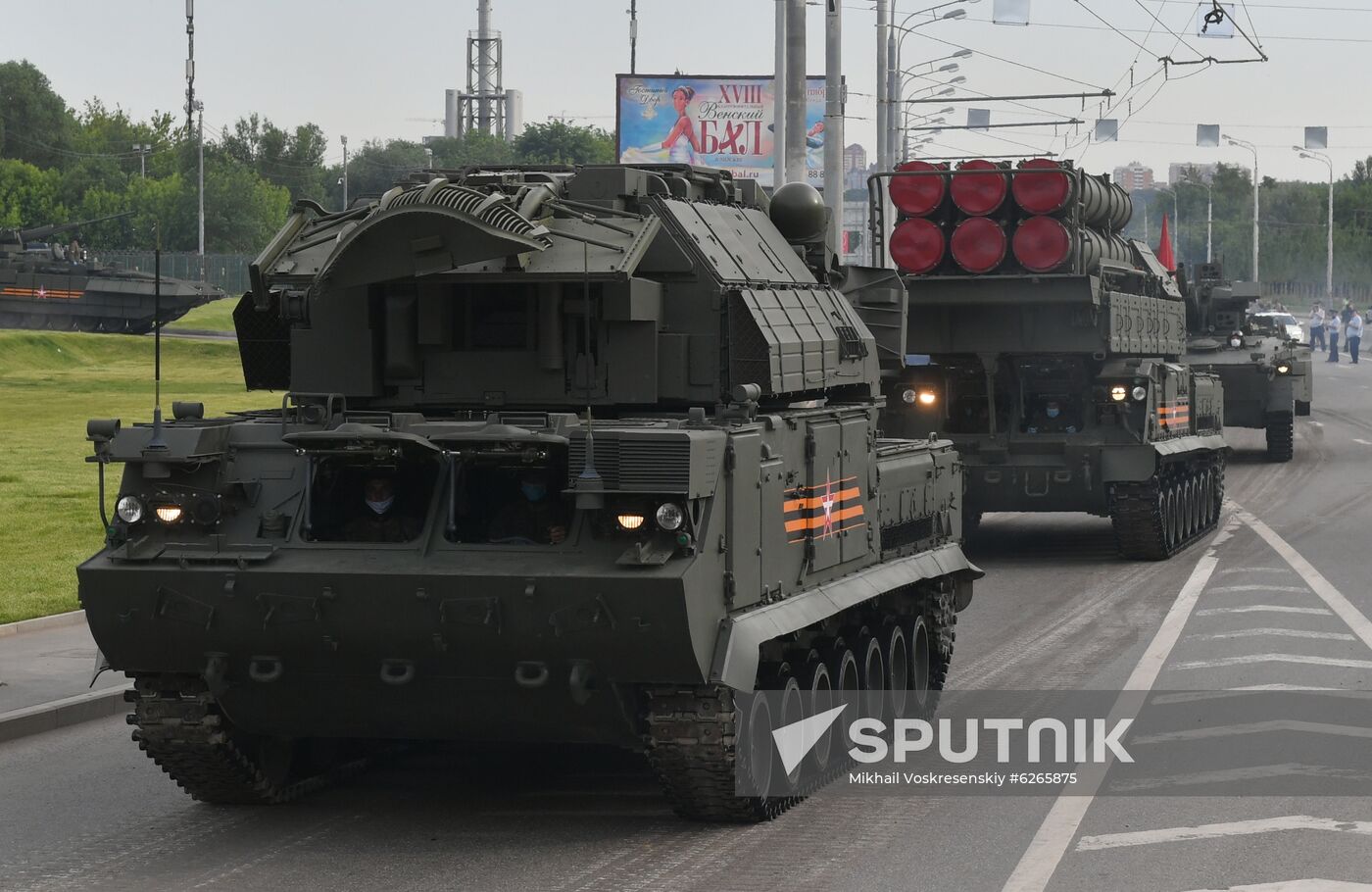 Russia WWII Victory Parade Rehearsal