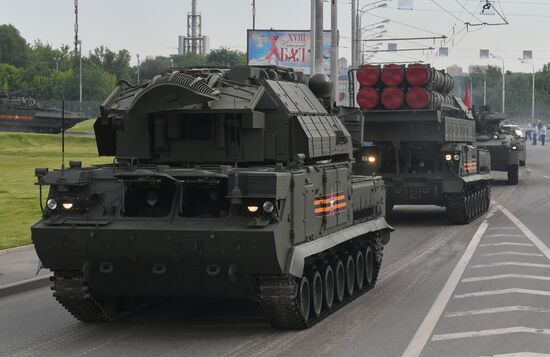 Russia WWII Victory Parade Rehearsal