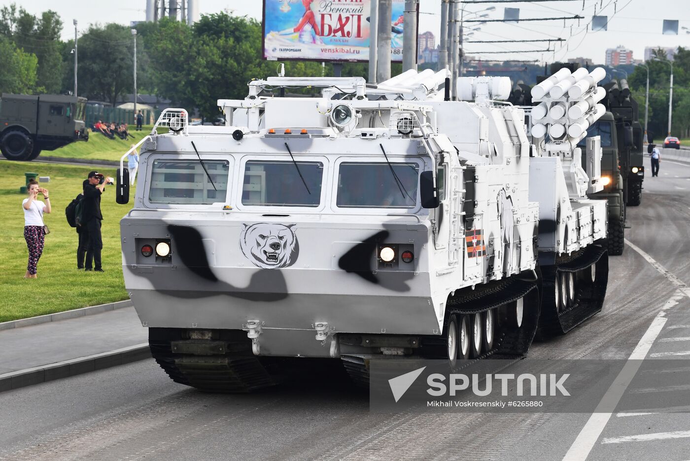 Russia WWII Victory Parade Rehearsal