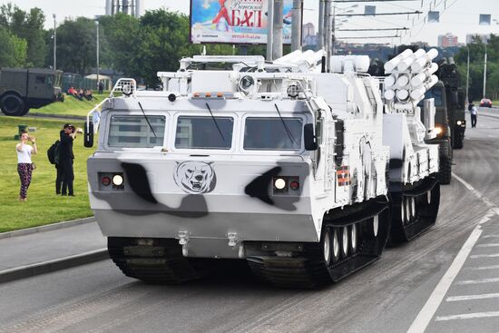Russia WWII Victory Parade Rehearsal