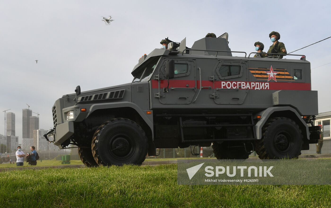 Russia WWII Victory Parade Rehearsal