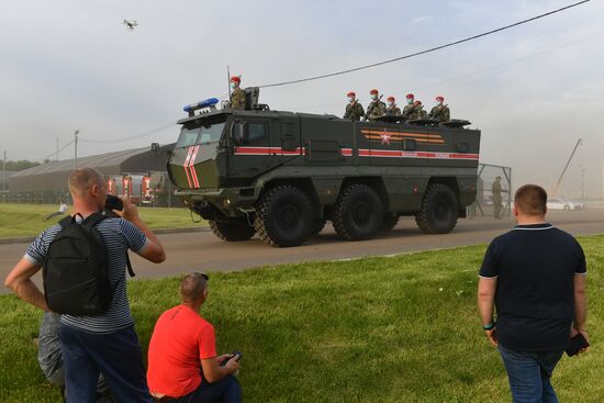 Russia WWII Victory Parade Rehearsal