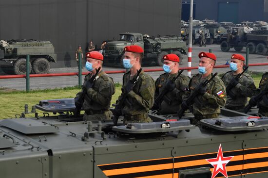 Russia WWII Victory Parade Rehearsal