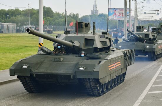 Russia WWII Victory Parade Rehearsal