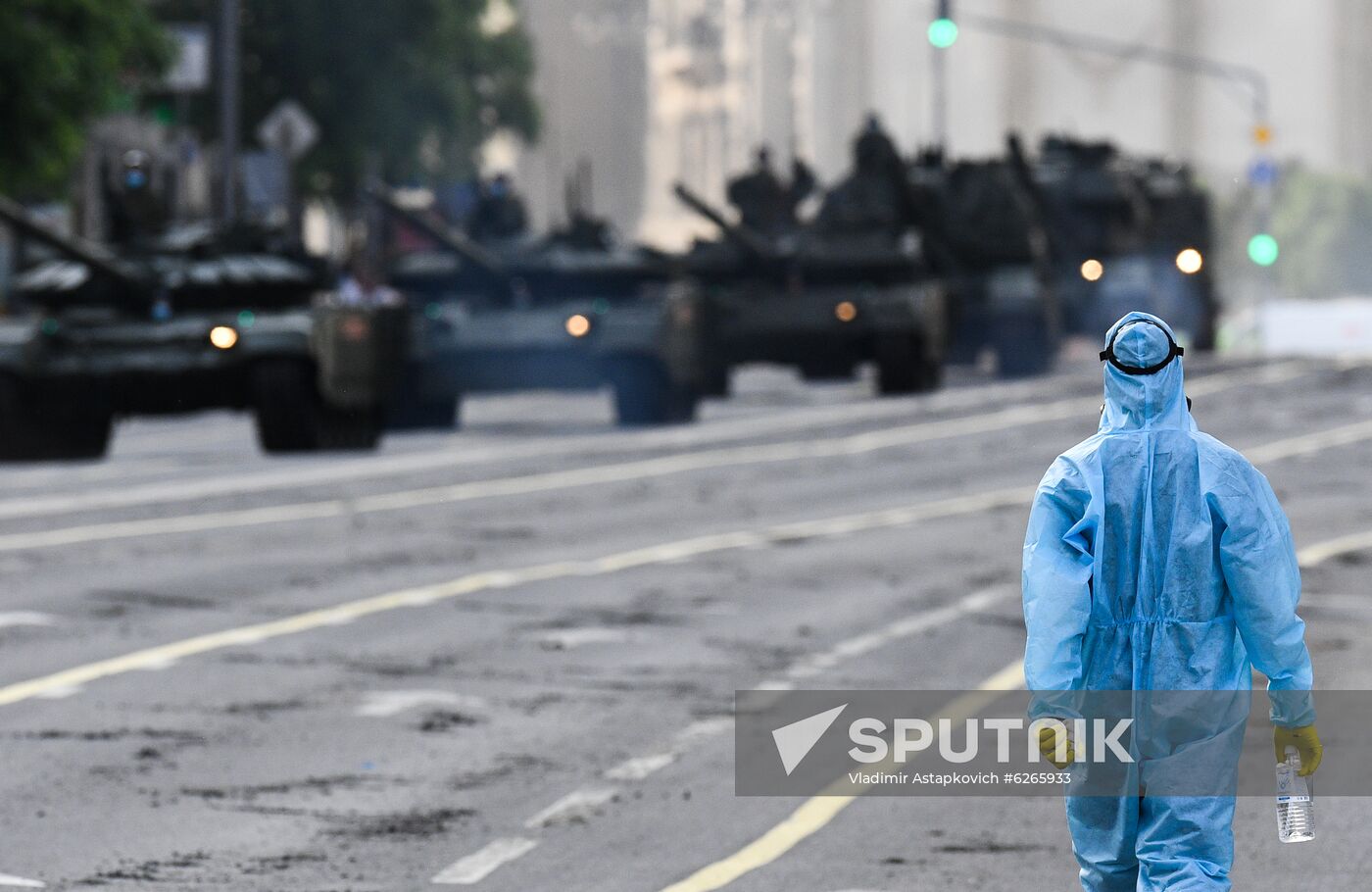 Russia WWII Victory Parade Rehearsal