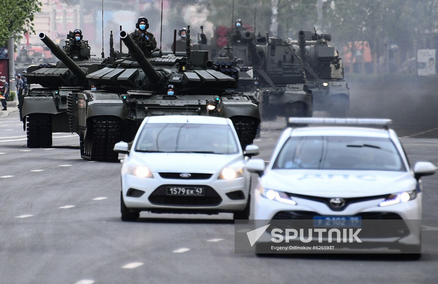 Russia WWII Victory Parade Rehearsal