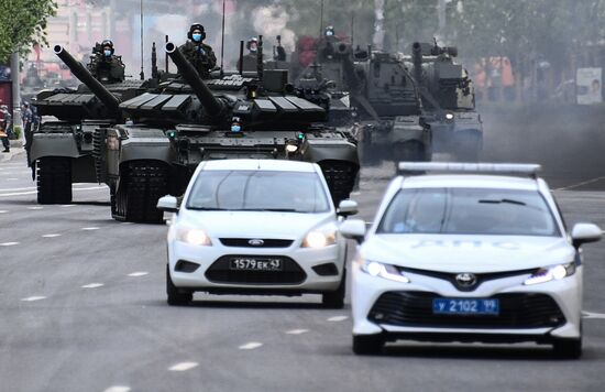 Russia WWII Victory Parade Rehearsal
