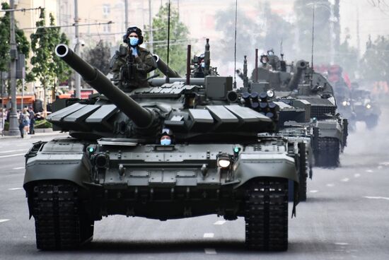 Russia WWII Victory Parade Rehearsal
