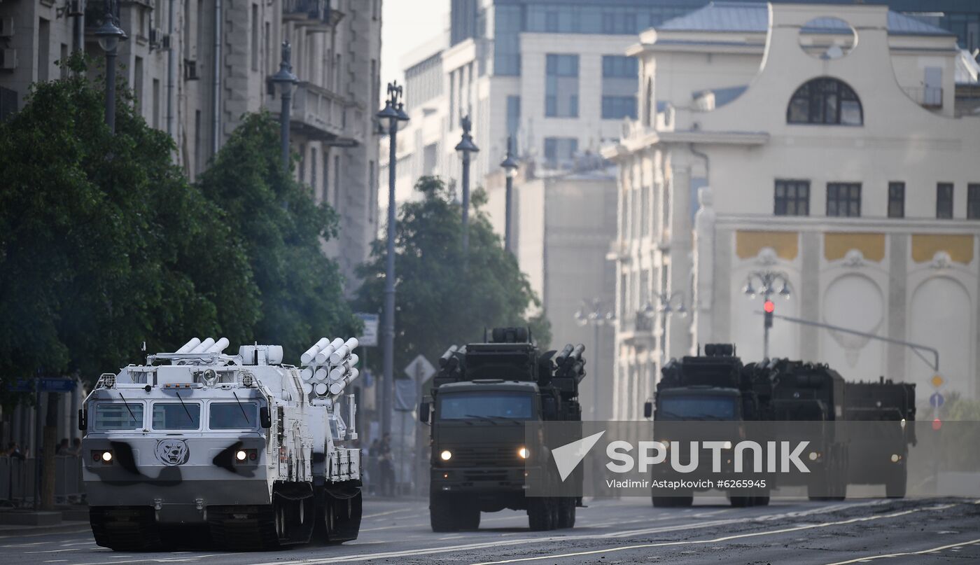 Russia WWII Victory Parade Rehearsal