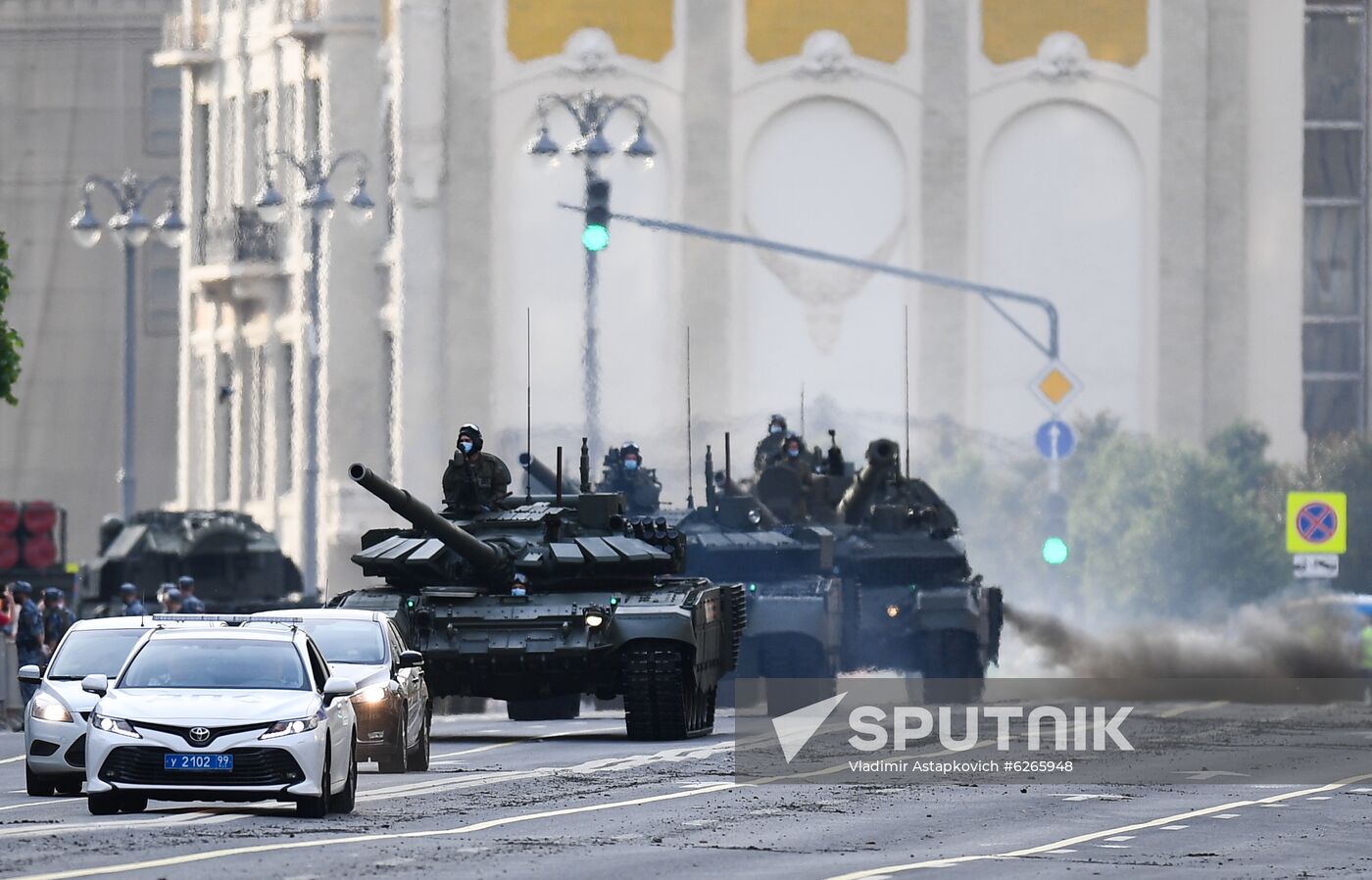 Russia WWII Victory Parade Rehearsal