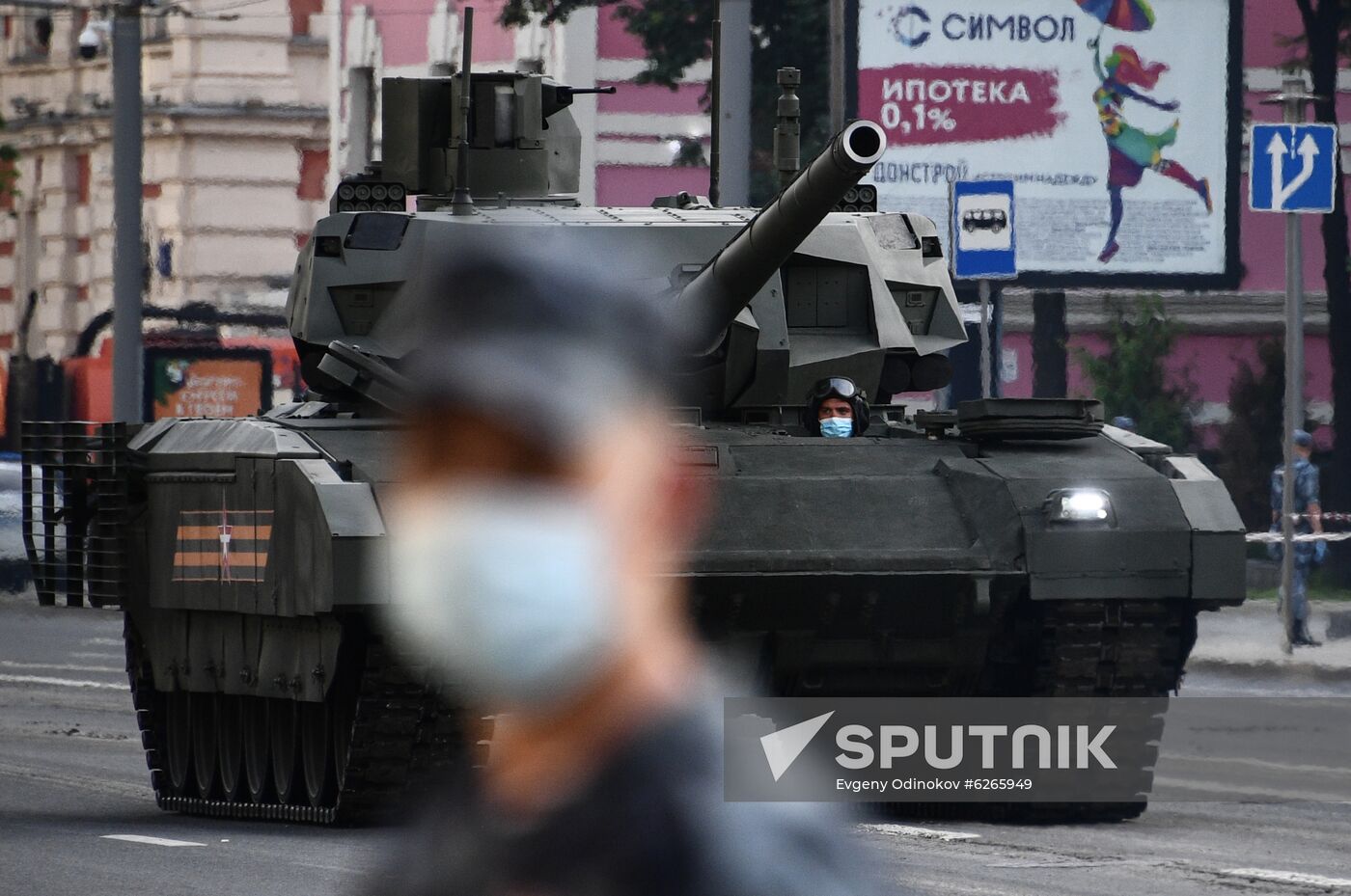 Russia WWII Victory Parade Rehearsal