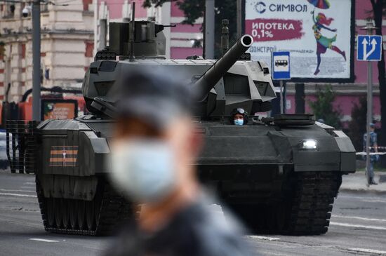 Russia WWII Victory Parade Rehearsal