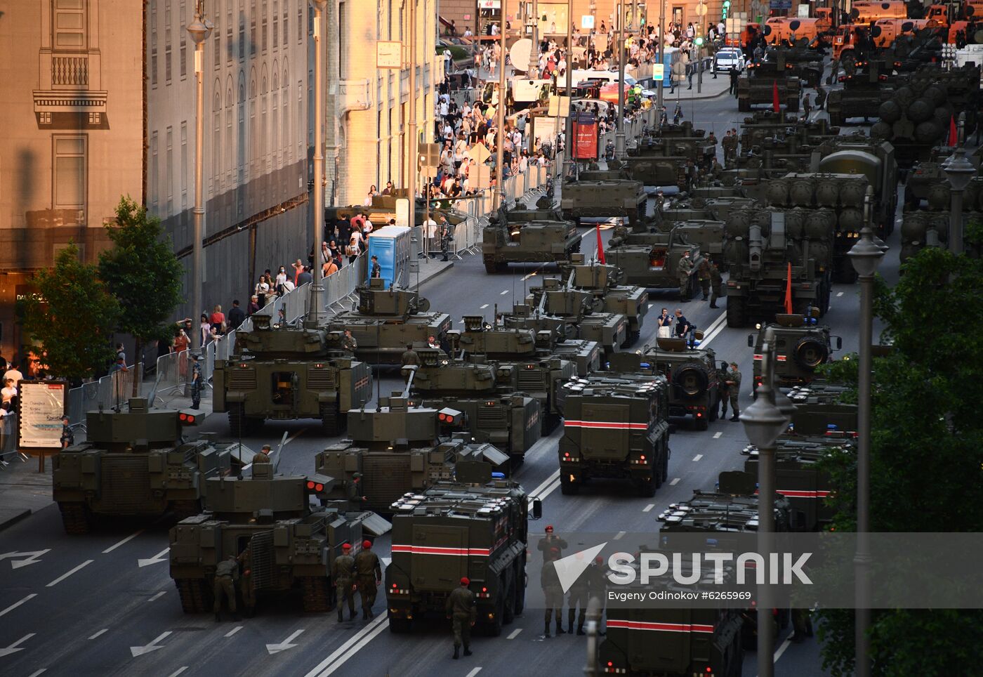 Russia WWII Victory Parade Rehearsal