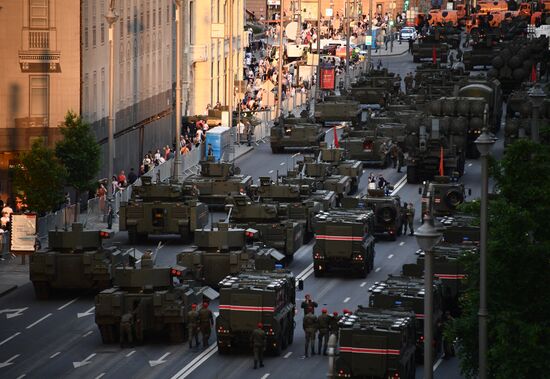 Russia WWII Victory Parade Rehearsal