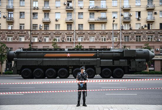 Russia WWII Victory Parade Rehearsal