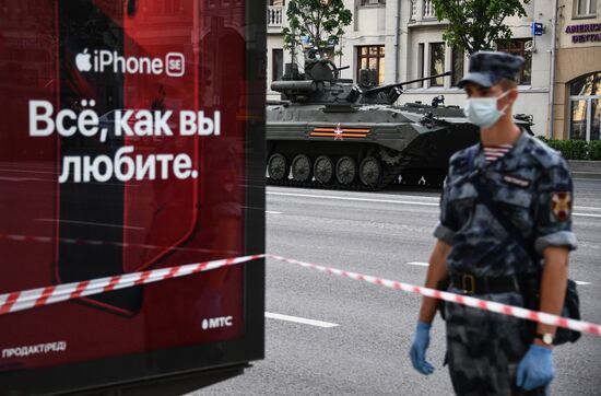 Russia WWII Victory Parade Rehearsal