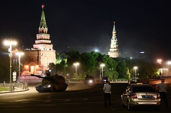 Russia WWII Victory Parade Rehearsal