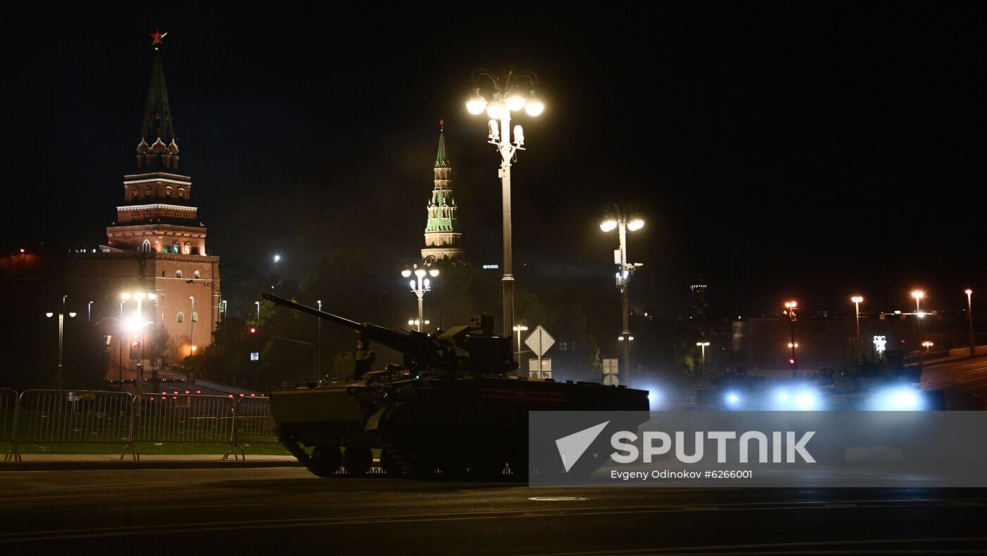 Russia WWII Victory Parade Rehearsal