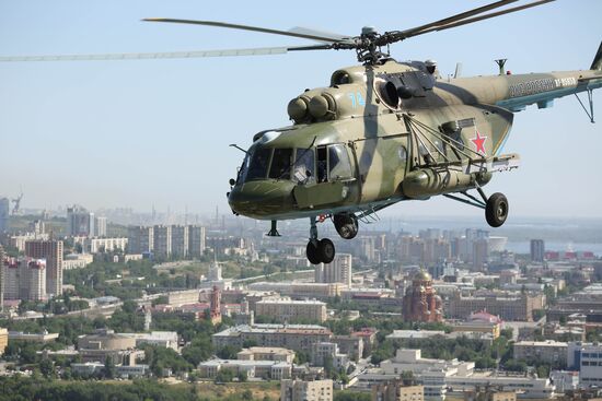 Russia WWII Victory Parade Rehearsal