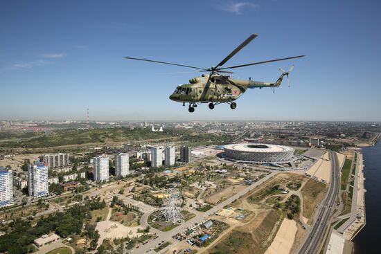 Russia WWII Victory Parade Rehearsal