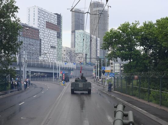 Russia WWII Victory Parade Rehearsal