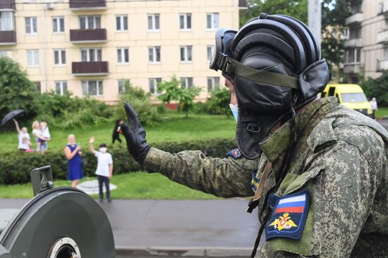 Russia WWII Victory Parade Rehearsal