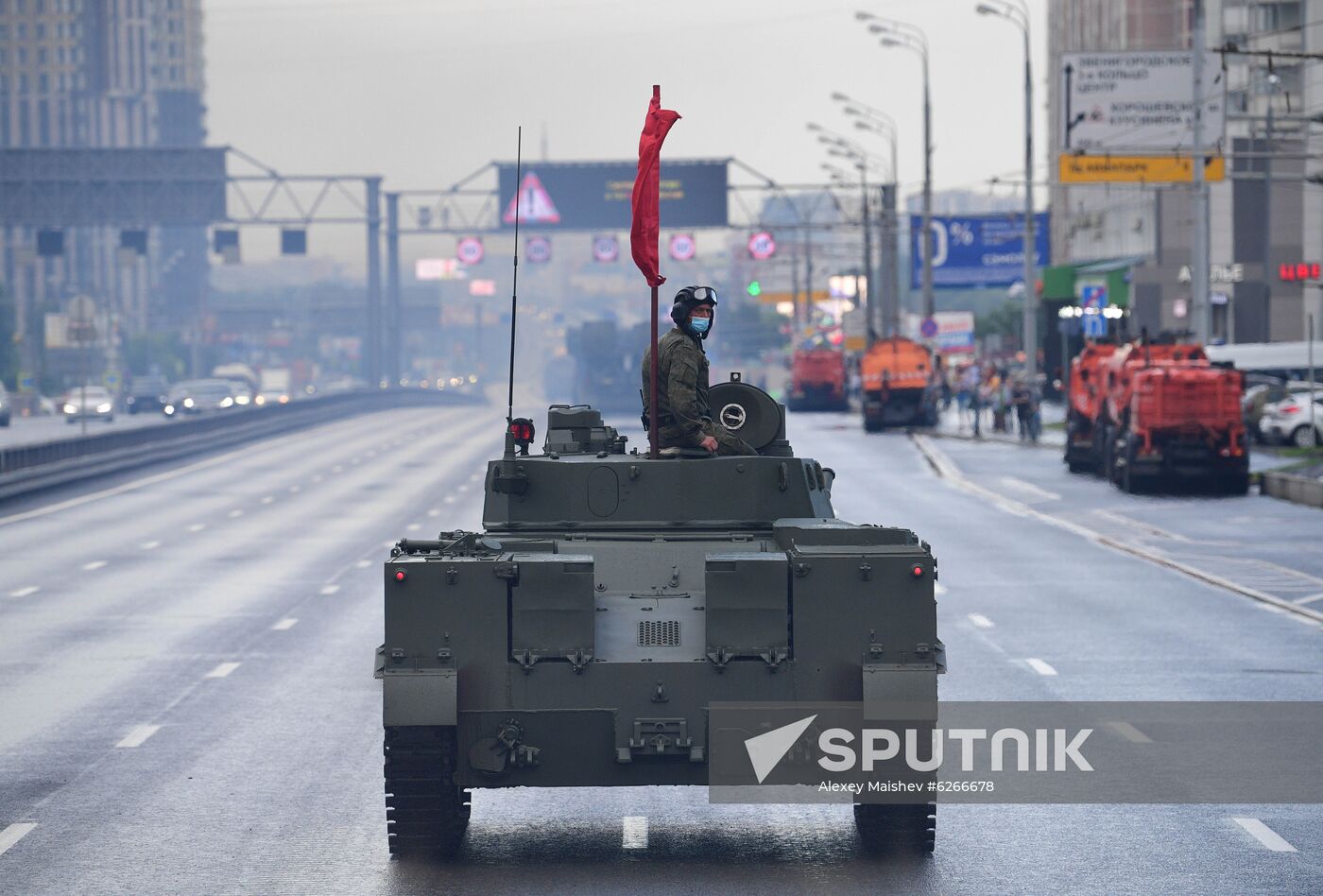 Russia WWII Victory Parade Rehearsal