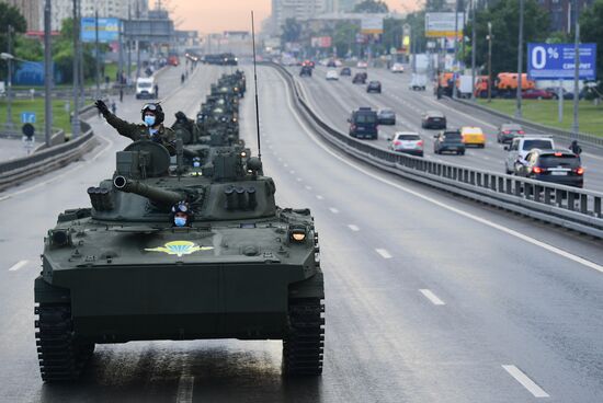 Russia WWII Victory Parade Rehearsal