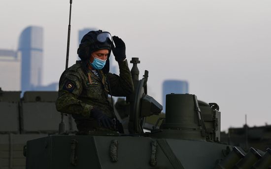 Russia WWII Victory Parade Rehearsal