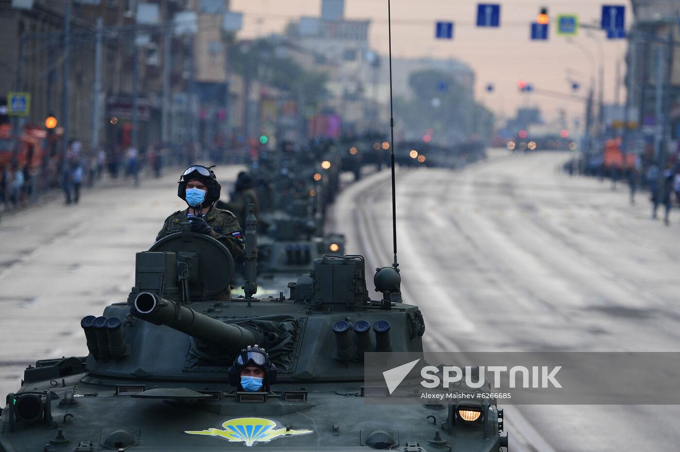 Russia WWII Victory Parade Rehearsal