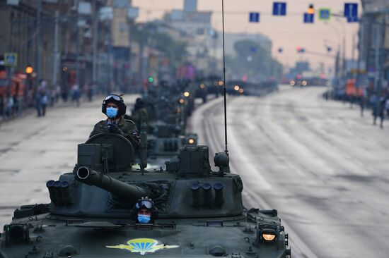 Russia WWII Victory Parade Rehearsal